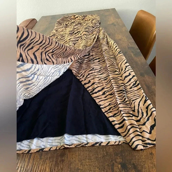 vix paula hermanny strapless leopard print midi dress - Picture 2 of 11